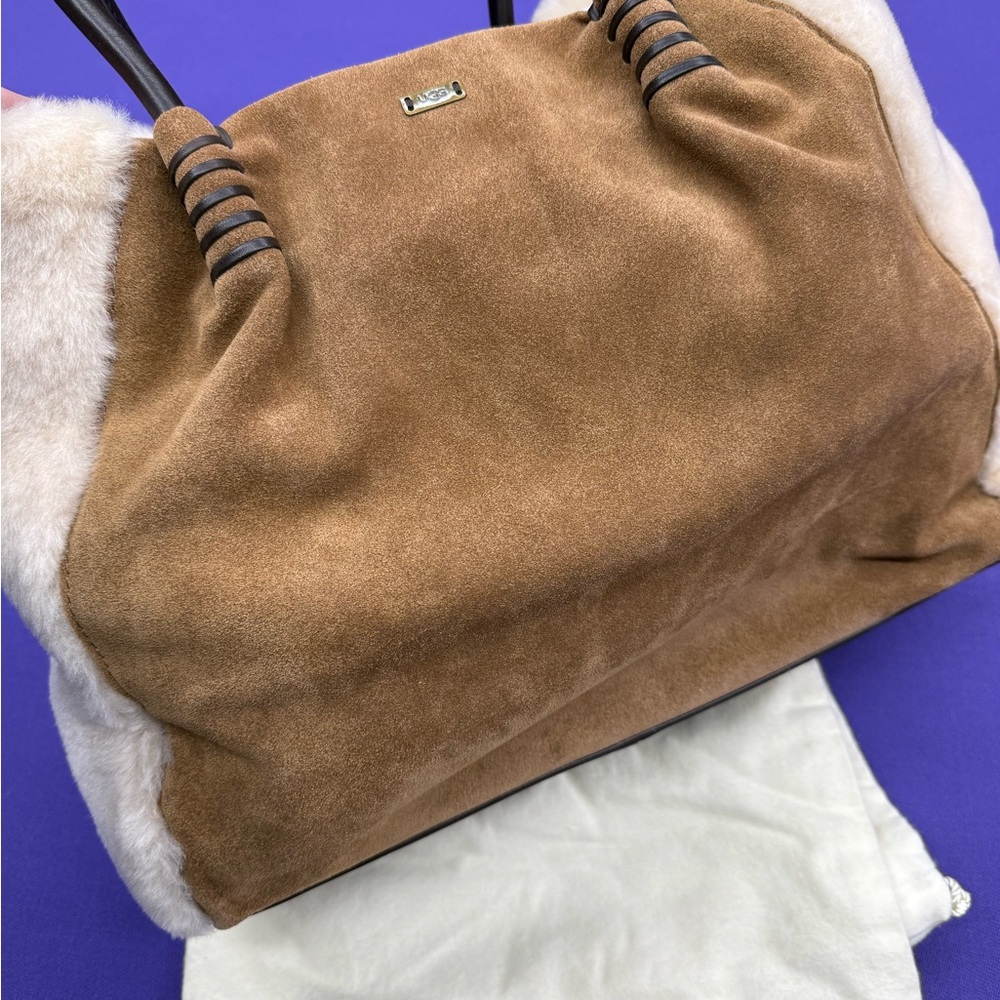UGG Tan and Cream Tote Bag - Picture 4 of 9